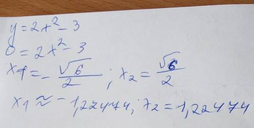 Чи є лінійна Функція задана формулою y=2x²-3​