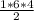 \frac{1*6*4}{2}