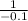 \frac{1}{-0.1}