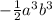 -\frac{1}{2}a^3b^3