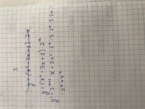 Найти производные функций: а) y=(x^2 -3x+1)*2^x