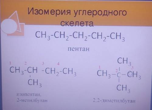 Что такое изомерия углеродного скелета