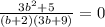 \frac{3b^2+5}{(b+2)(3b+9)} =0