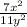 \frac{7x^{2} }{11y^{2} }