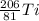 \frac{206}{81} Ti