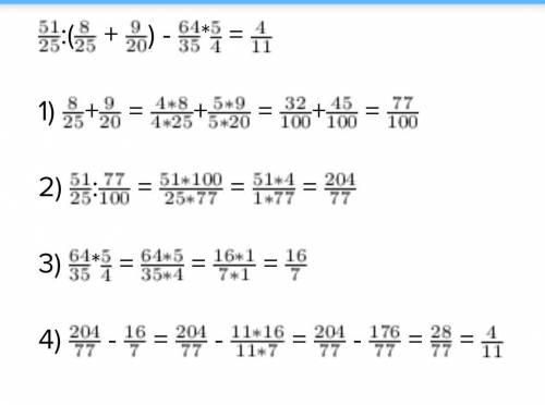 Ребяяяят, 51/25:(8/25+9/20)-64/35*5/4=????​