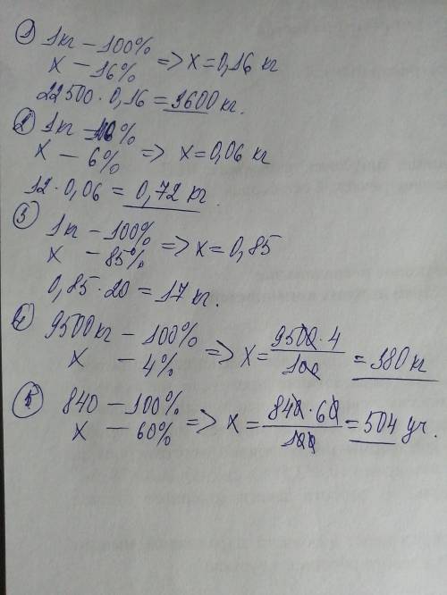 Только не ответ а с примером. 1. Со свеклы выходит 16% сахара. Сколько сахара выйдет из 22 тонн и 5