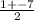 \frac{1+-7}{2}