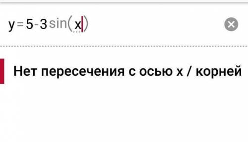 Укажіть множину значень функції y=5-3 sin x