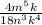 \frac{4m^{5}k}{18n^{3}k^{4} }