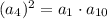 (a_4)^2=a_1 \cdot a_{10}