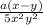 \frac{a(x-y)}{5x^{2}y^{2} }