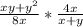 \frac{xy + y^{2} }{8x} * \frac{4x}{x + y}