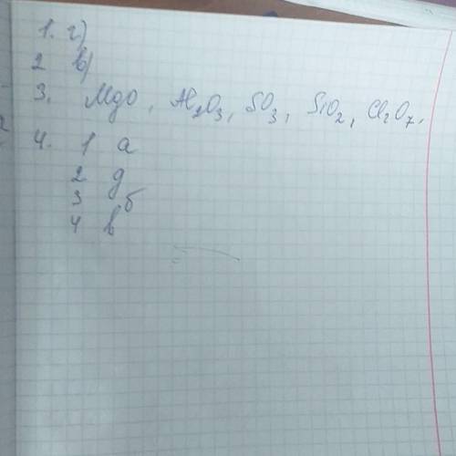 1.Формулы только основных оксидов приведены в ряду: а) MgО, Na2CO3, CuO б) СО2, СаО, Р2О5 в) СuО, S