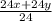 \frac{24x+24y}{24}