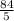 \frac{84}{5}