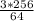 \frac{3 * 256}{64}