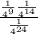 \frac{\frac{1}{4^{9}}\frac{1}{4^{14}} }{\frac{1}{4^{24} } }