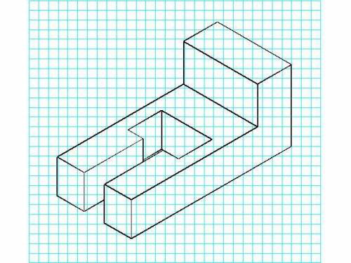 Постройте изометрической проекции по заданному чертежу