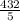 \frac{432}{5}