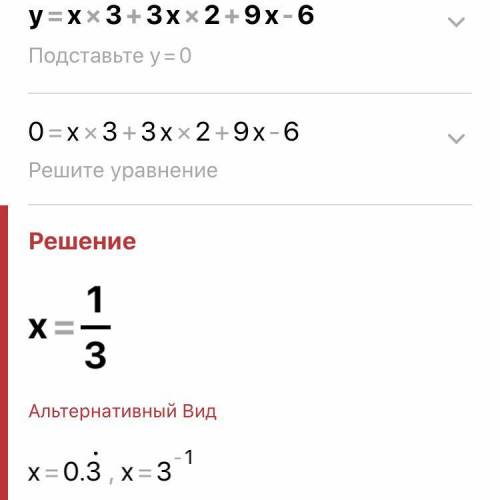 Исследовать на экстремум функцию y=x3+3x2+9x-6​