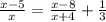 \frac{x-5}{x} =\frac{x-8}{x+4}+\frac{1}{3}