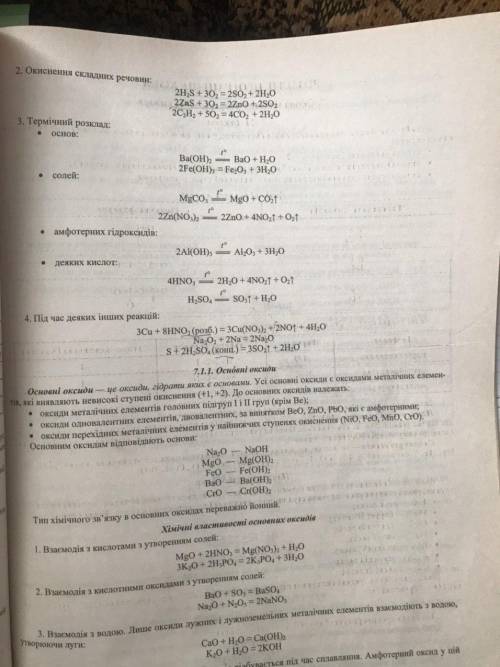 Напишіть приклади реакцій добування оксидів, кислот, основ і середніх солей.