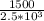 \frac{1500}{2.5 * 10^3}