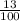 \frac{13}{100}