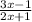 \frac{3x-1}{2x+1}