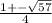 \frac{1 +- \sqrt{57} }{4}