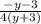 \frac{-y-3}{4(y+3)}