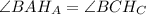 \angle BAH_A = \angle BCH_C