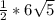 \frac{1}{2}*6\sqrt{5}