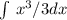 \int\limits^ {} \,x^3/3 dx