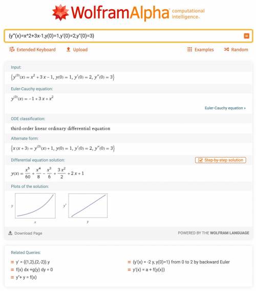 Y''' = x^2+3х решить Задача Коши, похожего в инете не нашла(