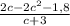 \frac{2c - 2c^{2} - 1,8}{c+3}