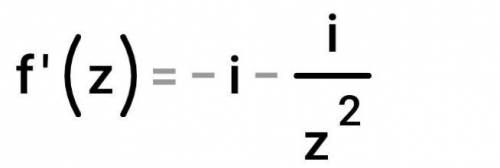 F(z)=(z/i)+(i/z) найти действительную и мниную части функции