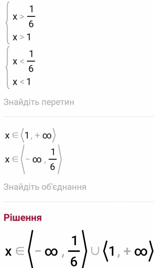 Решите неравенства 6x²-7x+1>0​