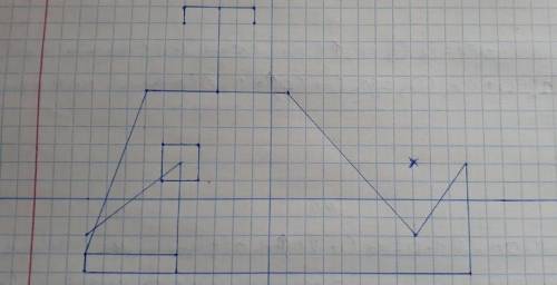 Начертите координатную плоскую, кит 1) (-10;-4), (-10;-3), (-7;6), (1;6), (8;-2), (11;2), (11:-4), (