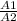 \frac{A1}{A2}