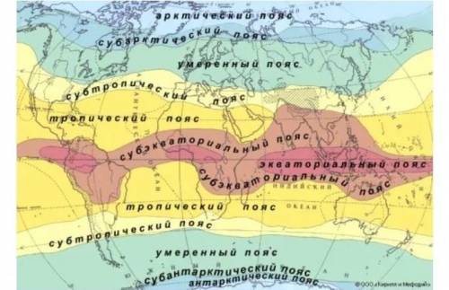 Какие бывают климатические пояса​