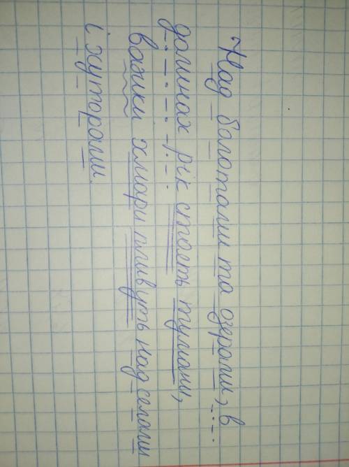 Зробіть будьласка синтаксичний розбір речення .Над болотами та озерами, в долинах рік стоять тумани,