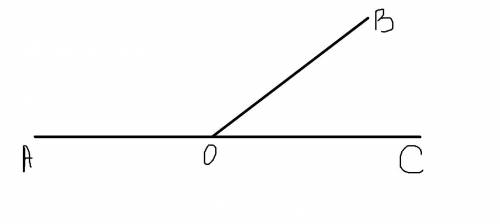 Найдите углы АОВ и ВОС, если угол AOB в 5раз больше, чем угол BOC, а угол AOC – развернутый. Построй