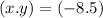 (x.y) = ( - 8.5)