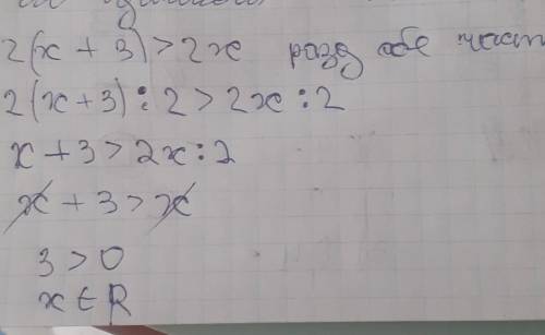 Решите неравенства: А)2( Х +3)>2Х Б) -0.3Х<9.6