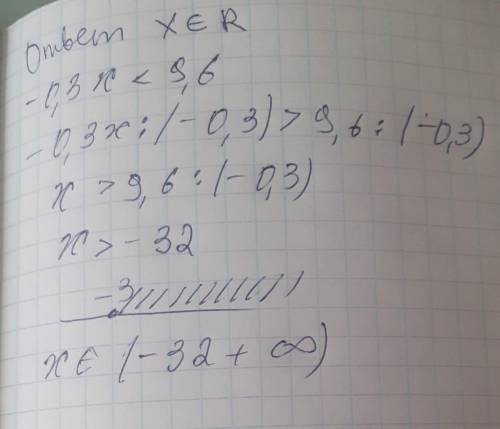 Решите неравенства: А)2( Х +3)>2Х Б) -0.3Х<9.6