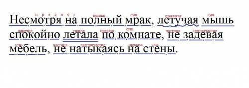 отдаю всё что есть , решите Несмотря на полный мрак, летучая мышь спокойно летала по комнате, не зад