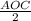 \frac{AOC}{2}