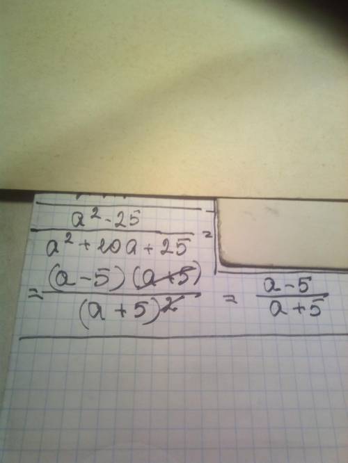 Сократите дробь а^2-25/a^2+10a+25